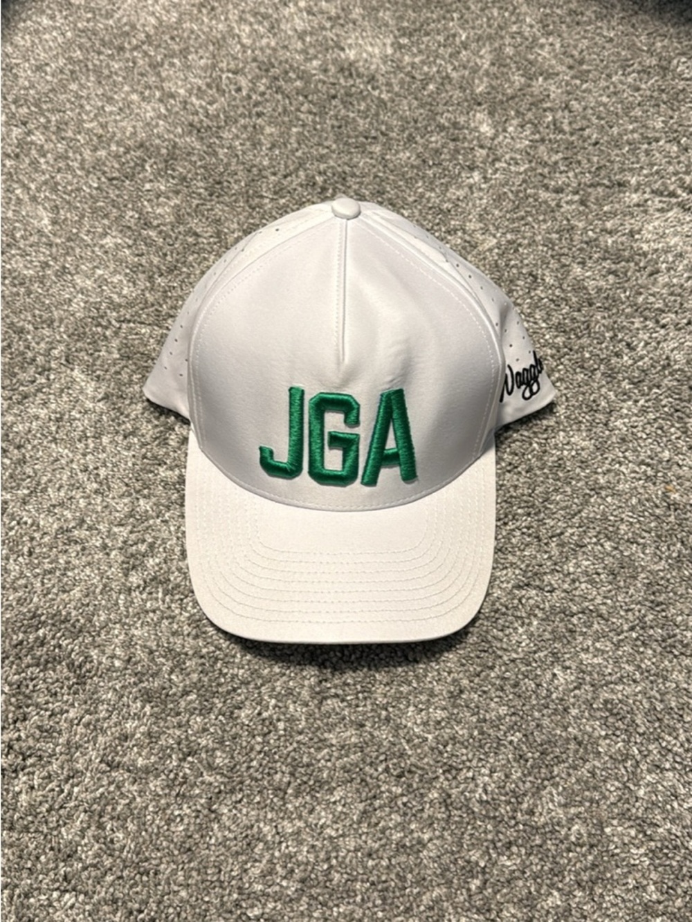 Waggle Golf Cap with Green JGA Embroidery